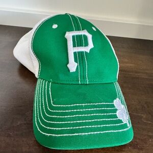 47 Green and White Embroidered Cap